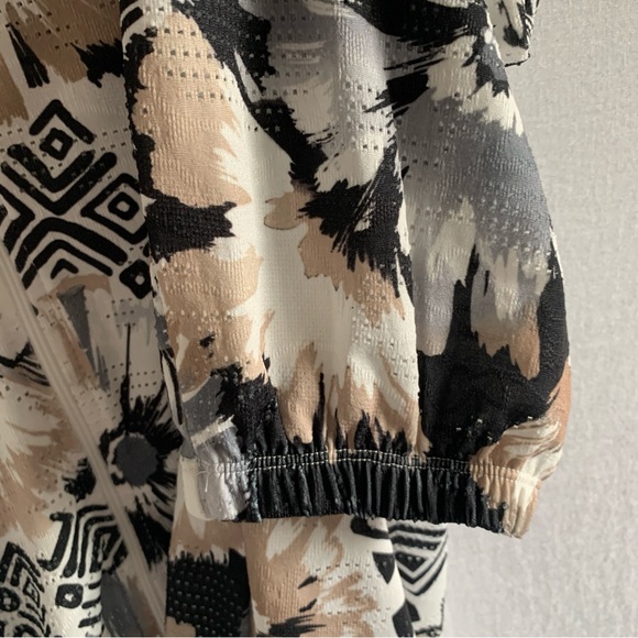 Alfred Dunner Floral Zip Up Sweater Size Large - Picture 6 of 12